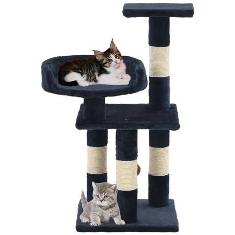 Lusso Casadino - Albero Per Gatti Con Tiragraffi In Sisal 65 Cm Blu - Foto 1