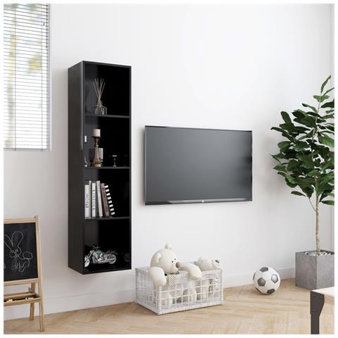 Libreria /mobile Tv Nero 143x30x36 Cm - Foto 2