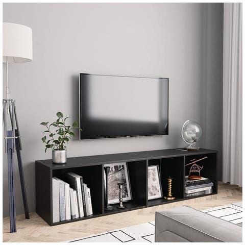 Libreria /mobile Tv Nero 143x30x36 Cm - Foto 8