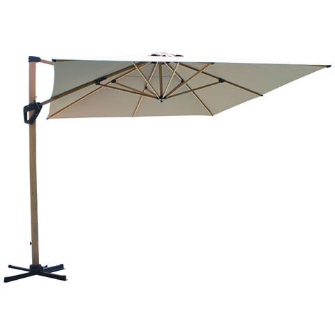 Lift - Ombrellone Da Giardino Decentrato 3 X 4 Con Palo Effetto Legno - Foto 1