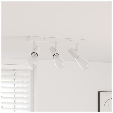 Faretto da soffitto 3 vie regolabili Bianco E27 - Foto 2