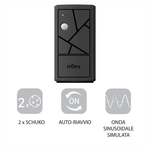 Keen 600 Usb Gruppo Di Continuità  600va 360 Watt, Line Interactive, Ups Per Computer Pc E Modem, Avr, 2 Uscite Schuko, 1 Batteria 12v-7ah - Garanzia 3 Anni - Foto 2