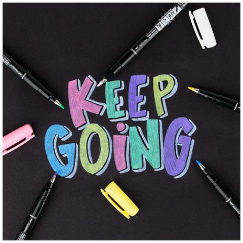 WS-BS-6P evidenziatore 6 pz Punta del pennello Blu, Verde, Rosa, Viola, Bianco, Giallo - Foto 6