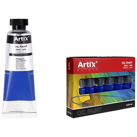 Pack 6 Uds. Pittura A Olio Expert 50 Ml Blu Marino - Foto 1