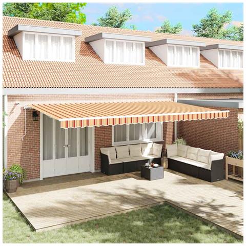 Tenda Retrattile Giallo e Arancione 600 × 350 cm - Foto 2