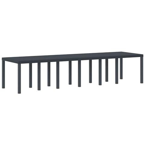 Tavolo da Giardino Antracite 350 x 100 x 73 cm polyrattan - Foto 1