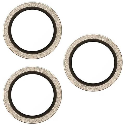 Vetro Protettivo Obiettivo Fotocamera Per Iphone 17 Pro E 17 Pro Max Glitter, Dorato - Foto 4