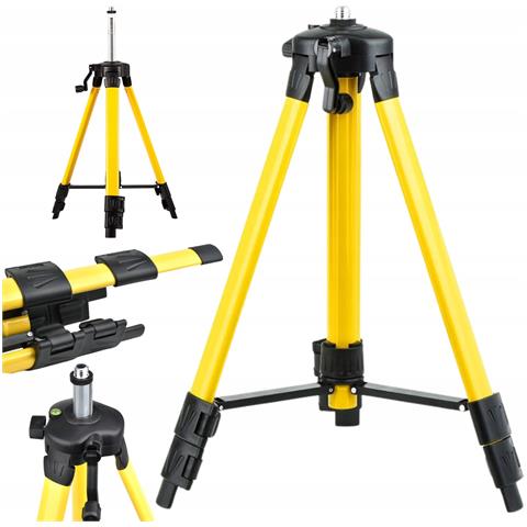 Rinkinys POZIOMICA LASEROWA KRZYOWA PASZCZYZNOWA LASER 4D ZE STATYWEM Livella rotatoria 16 m - Foto 2