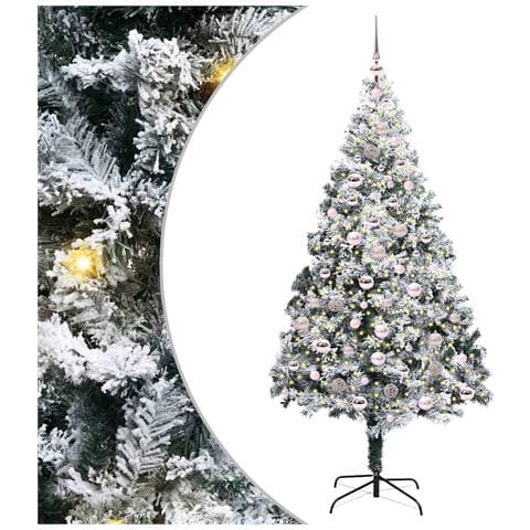 Albero di Natale artificiale con 300 LED Bianco 210 cm - Foto 1