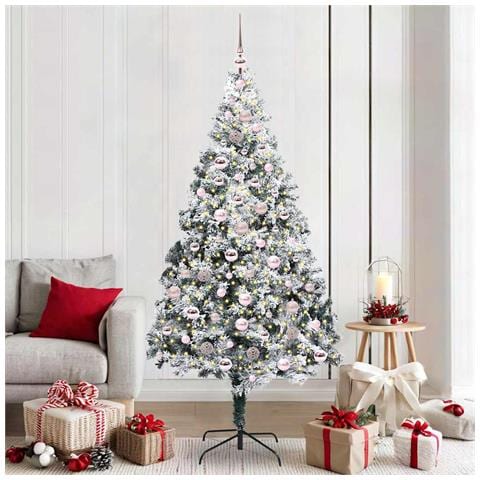 Albero di Natale artificiale con 300 LED Bianco 210 cm - Foto 2