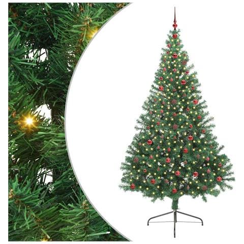 Albero di Natale artificiale con luci integrate Verde 240 cm - Foto 1