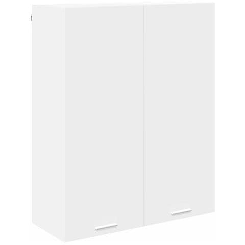 Armadio pensile Riga Bianco 80 x 31 x 100 cm Legno multistrato - Foto 1