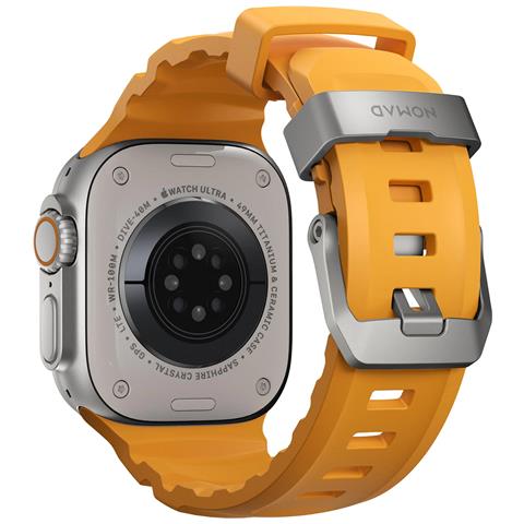 Bracciale Sportivo Impermeabile Da 49 Mm Per Apple Watch Modello Rocky Point, Giallo - Foto 1