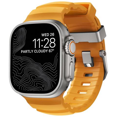 Bracciale Sportivo Impermeabile Da 49 Mm Per Apple Watch Modello Rocky Point, Giallo - Foto 2