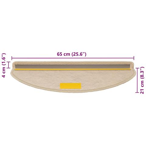 Tappeti Autoadesivi Scale Aspetto Sisal 30 pz 65x21x4 cm Sabbia - Foto 8