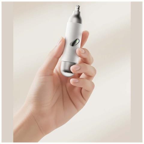 Rifinitore Elettrico 2-in-1 Per Peli Del Naso E Tagliacapelli Facciale - Portatile E Ricaricabile White - Foto 2