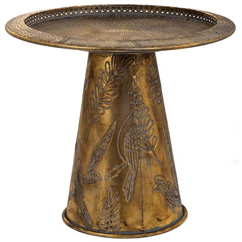 Tavolino In Metallo Dorato 52,5x52,5x48,5h - Foto 1