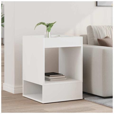 Tavolino Bianco 40 x 40 x 56 cm Legno multistrato - Foto 2