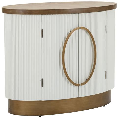 Mobiletto 2 Ante Tolosa In Mdf, Frassino E Ferro 79x48x67 Cm - Foto 1