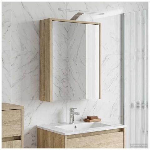 Mobiletto per specchio da bagno Rovere Sonoma 43 x 16 x 62.5 cm - Foto 2