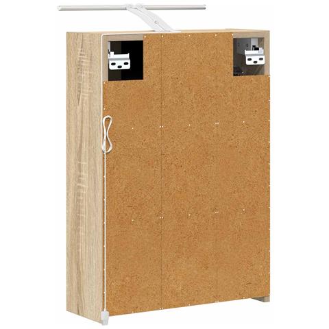Mobiletto per specchio da bagno Rovere Sonoma 43 x 16 x 62.5 cm - Foto 9