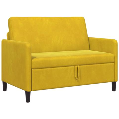 Divano con Storage Giallo 122 x 78 x 87 cm Poliestere - Foto 1
