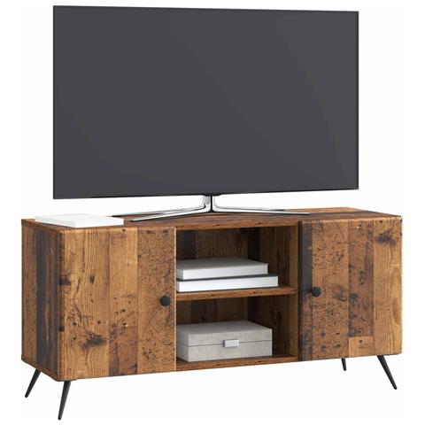 Mobile TV Legno antico 102 x 34,5 x 50 cm Legno ingegnerizzato - Foto 2