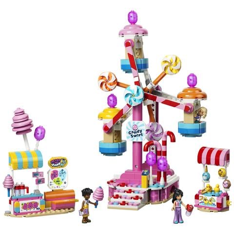 Friends 42700 Ruota Panoramica Dolci e Cupcake, Giocattolo con Giostra da Luna Park, 3 Mini Bamboline, Regalo Bambini 7+ - Foto 20