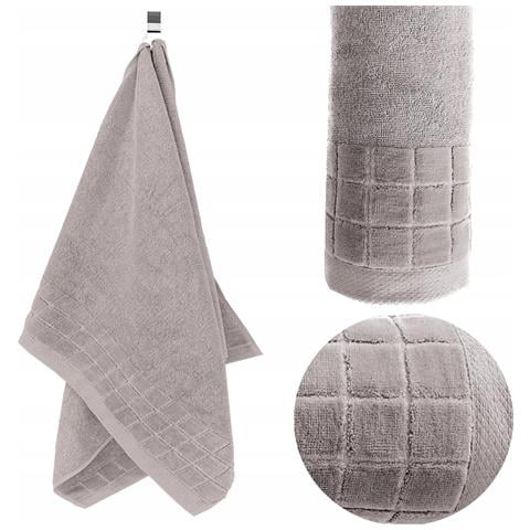 Asciugamano Larisa 70x140 cm 500 g - Sepia - Morbido - Assorbente - 100% cotone - Foto 7