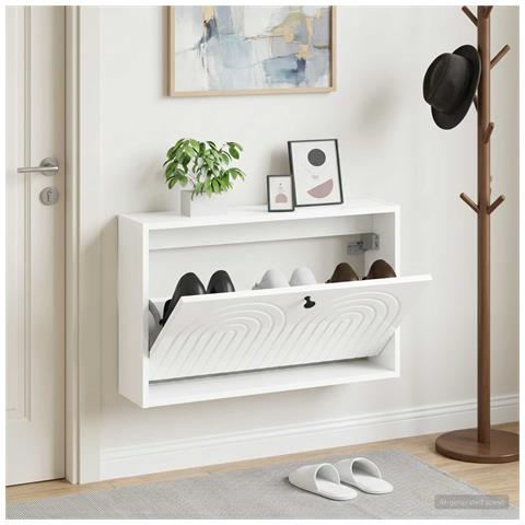 Mobiletto per Scarpe da Muro ALKMAAR 71 x 17 x 43 cm - Foto 2