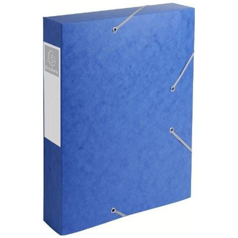 Raccoglitore per documenti Cartobox - A4 - 210 mm Larghezza x 297 mm Lunghezza Dimensione Foglio - Pressboard - Blu - 10 / Pacco - Foto 1