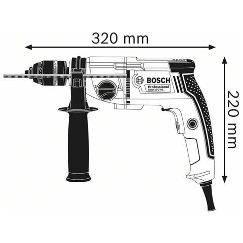 0 601 1b2 002 Trapano 500 Giri /min Senza Chiave 2,4 Kg Nero, Blu - Foto 9