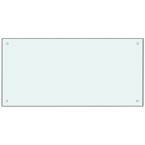 Paraschizzi Per Cucina Bianco 100x50 Cm In Vetro Temperato - Foto 2