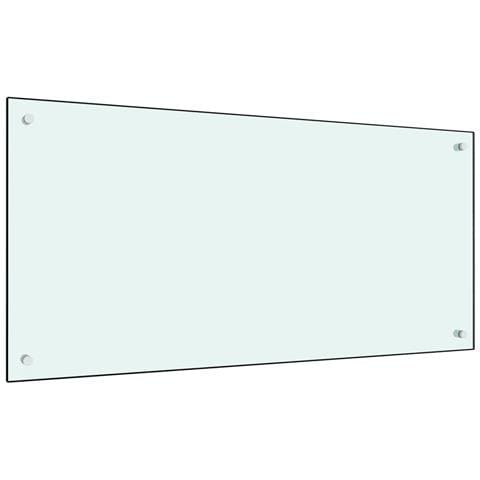 Paraschizzi Per Cucina Bianco 100x50 Cm In Vetro Temperato - Foto 1