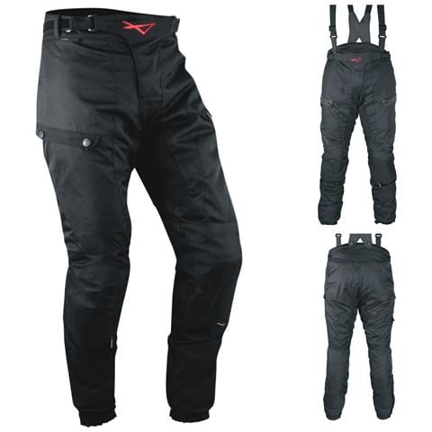 Pantaloni 3 Strati Moto Tessuto Cordura Impermeabile Sfoderabile Termico Uomo 38 - Foto 1