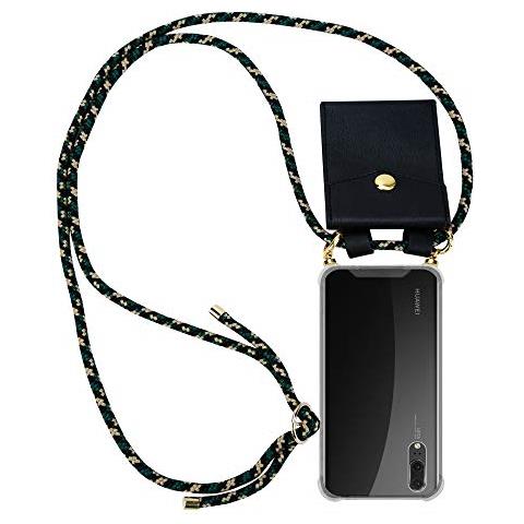 Catena Di Telefoni Cellulari Compatibile Con Huawei P20 In Camouflage - Coperchio Protettivo In Silicone Con Anelli D'oro, Cinturino In Corda E Custodia Staccabile - Foto 1