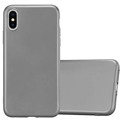 Custodia Compatibile Con Apple Iphone Xs Max In Grigio Metallico - Coperchio Protettivo In Silicone Tpu Flessibile - Foto 1