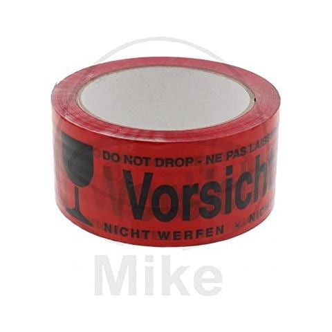 No Name (foreign Brand) Signalklebeband 50 Mm X 66 M (b X L) Polypropylen Orange Vorsicht Vetro - Foto 1