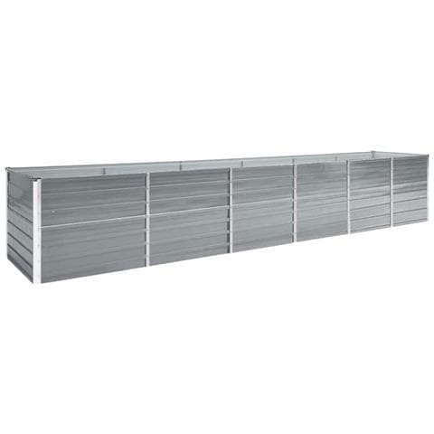 Letto Rialzato Giardino In Acciaio Zincato 480x80x77 Cm Grigio - Foto 1