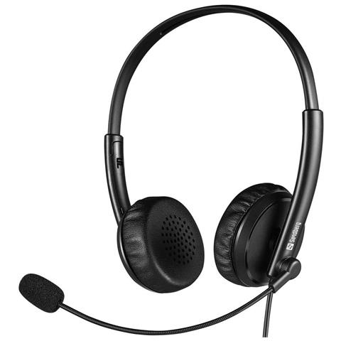 126-21 Cuffia E Auricolare Cuffie Cablato A Padiglione Ufficio Nero (2in1 Office Headset Jack+usb - 2in1 Office - Foto 7