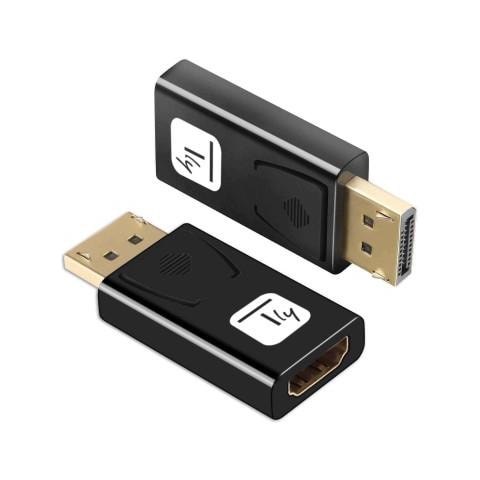IADAP DSP-2124K Adattatore Convertitore da DisplayPort 1.2 a HDMI 4K 60Hz - Nero - Foto 2