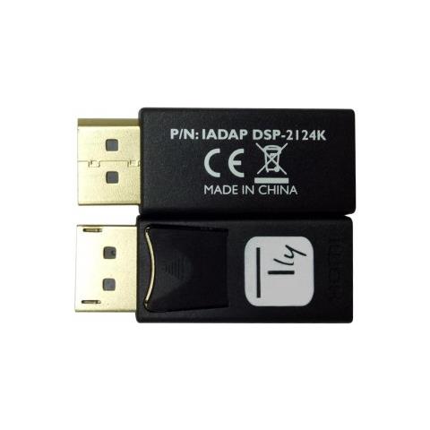 IADAP DSP-2124K Adattatore Convertitore da DisplayPort 1.2 a HDMI 4K 60Hz - Nero - Foto 3
