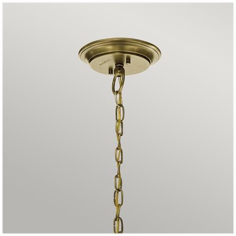 Lampadario A 3 Luci, Ottone Naturale, E27 - Foto 2