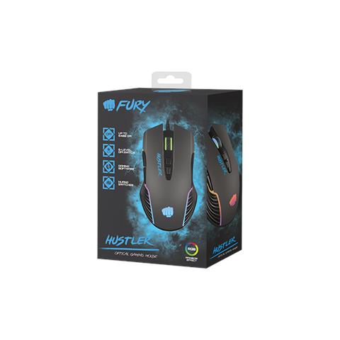 Mouse Da Gioco Hustler Cablato, 500-6400 Dpi, Nero - Foto 18