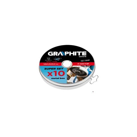 Scatola Per Dischi Da Taglio, 125mm 10x 125x1,0mm, Metallo, 41 A60-t-bf, Confezione Da 10 Pezzi - Foto 2