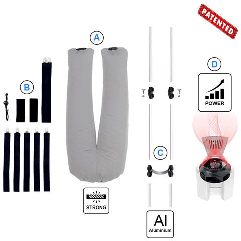 Stirapantaloni 4 In 1 Ferro Verticale 3 Programmi Classe A++ Sa08 ECO INOX - Foto 6