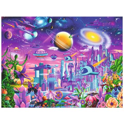 Ravensburger Cosmic City Puzzle 200 pz Fantasia - Foto 2