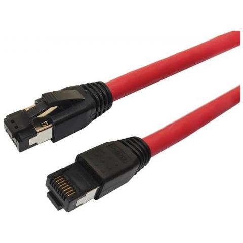 Mc-sftp8015r Cavo Di Rete Rosso 1,5 M Cat8.1 S /ftp [s-stp] (cat8.1 S /ftp 1,5m Red Lszh - Shielded Network C - Foto 1