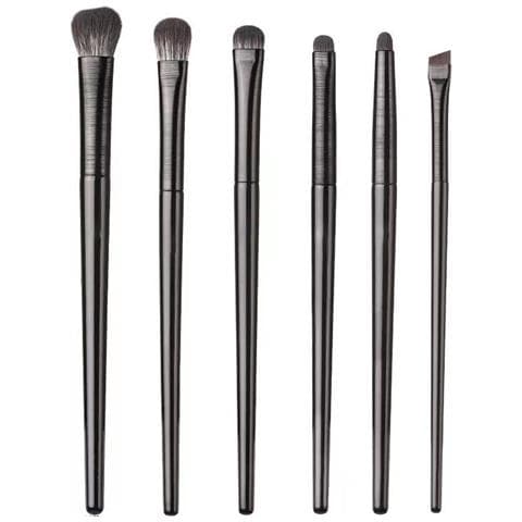 Set Con Pennelli Trucco E Matite Ombretto 6 Pezzi Black - Foto 5