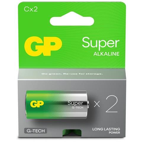 Batteria Super Alcalina Gp C Baby 1,5 V, Confezione In Blister Da 2 - Foto 1